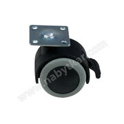 Nábytkové  koliesko fi 40 pogumované s platničkou