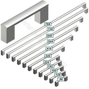 Madlo ME-9309, hliník, dalle