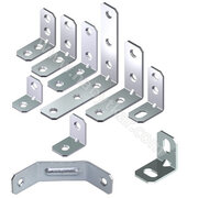 Uholník kovový jednoradové dierovanie, zinok