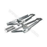 Postel. výklop.kov. čelné na 2-posteľ,polohovacie V6, zinok KP6