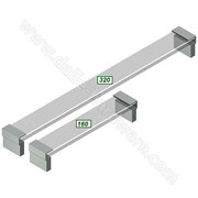 Madlo F120 - matný chróm