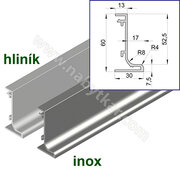 Gripless profil typ - "L"  L-3,5m