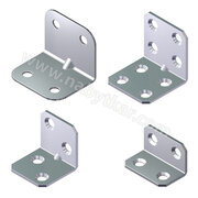 Uholník kovový dvojradové dierovanie, zinok