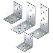 Uholník kovový trojradové dierovanie, zinok