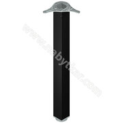 Stol.noha 60x60 s reguláciou, čierna