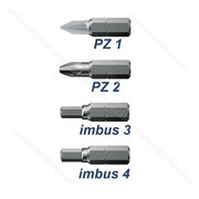 Hroty na skrutkovanie s príslušenstvom