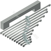 Madlo F800-matný chróm