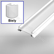 Spodná koľaj GAMA biela lesklá