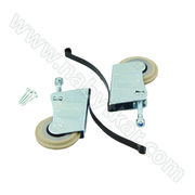 SADA koliesok spodných 10 , do spod. profilu ( sada: 2x koleska a skrutky) Sevroll