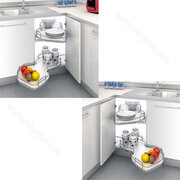 Erg.roh.kôš NUVOLA 371, 2 pol. 400mm, biely-chróm /SIGE