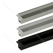 LED PROFIL - 28x19mm, Profil, 3,5m na čelo korpusu, (bez krycej lišty)/Zobal