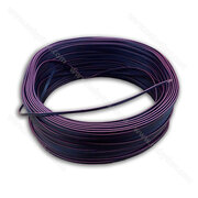 Kabel 2x 0,22 do led svetiel čierny s červeným pásikom (bal : 50 bm )