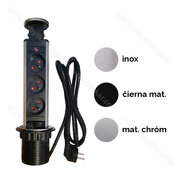 Stolová vyťahovacia 3 - zásuvka SLIM (fi 60 mm)