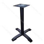 Centrálna noha barová - HD270 - fi 76x730 mm,spodok štvorramenný 620x620 mm,(9 kg) čierna