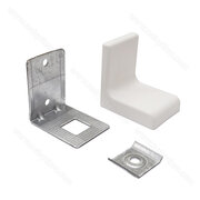 Rekt.Uholník s krytkou, biela / LUX