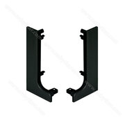 Gripless - koncovka na profil typ-"L" čierna, plast