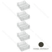 Košíkový set k potrav.košu 255, počet políc: 5ks, antracit , Green line / SIGE