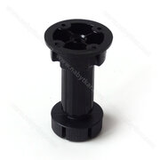 Rekt.noha PVC-R5 h- 100mm,bez moznosti uchytenia na centr.skrutku, čierna / Volpato (bal.300)