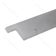 Lišta tepelno-izolacna spodná bez presahu  k mdf. dvierkam, inox