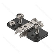 Platnička CLIP H0 EXPANDO s hmoždinkami a excentrom 3D, 174H7100E ONYX  /Blum