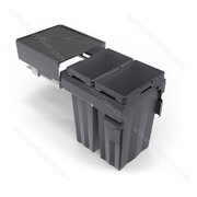 Kôš na odpadky 362-380 x 520 x 540, 54l.antracit,do 400 mm /Irone