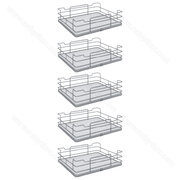 Košíkový set 5ks - INFINITY LINE 255i, šírka: 300mm, chróm / SIGE