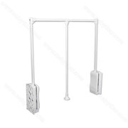 Sklopný vešiak 60-83cm, chróm- biely