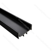 Gripless - Zvislý profil obojstranný S159 čierny matny RAL 9005 2,7m model 2023