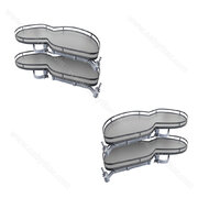 Erg.roh.kôš NUVO II.pre 900 mm,  2 pol. antracit s tlmením