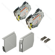 SET- AVENTOS HK-S "E"',TIP-ON, DTD Uchyty+krytky, SIVÝ