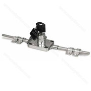 Zámok dvojcestný chróm výsuvný L-1000mm /Gt