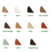 Uholník kovový jednoradové dierovanie s krytkou plast, balenie=50ks