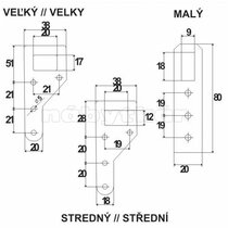 Montážny pliešok Veľký Montážny pliešok Veľký