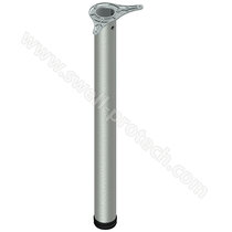 Stol.noha 60/710mm, striebro RAL9006 /Swell