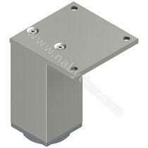 Nábytk.noha N 45X45 B s rektifikaciou, Inox Nábytk.noha N 45X45 B s rektifikaciou, Inox