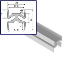 Wall sys. - Profil obojstranný dl. 3500mm Wall sys. - Profil obojstranný dl. 3500mm