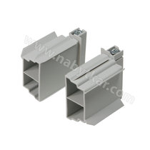 Krytka do zamkovej lišty s brzdou, sivá