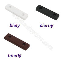 Klzák plastový, dvojdierový, 50x13x5 mm (1bal-200) Klzák plastový, dvojdierový, 50x13x5 mm (1bal-200)