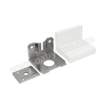 Rekt.Uholník s krytkou - bočný, biely