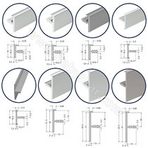 Lišty na zafrézovanie na hranu