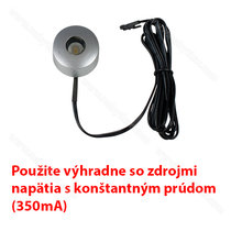 LED bodovka - NO32, 1.0W, 350mA, mal.striebro / Hecca LED bodovka - NO32, 1.0W, 350mA, mal.striebro / Hecca