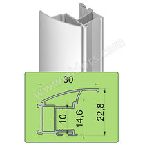 ECO Madlo ARCO, 10mm, 2,70m, hliník ECO Madlo ARCO, 10mm, 2,70m, hliník