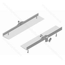 Reg-al sys. uchytenie police - vodorovné, 18mm / Zobal Reg-al sys. uchytenie police - vodorovné, 18mm / Zobal