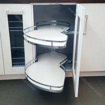 Erg.roh.kôš NUVO 2 policový, chróm bez tlmenia