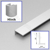 Profil ozdobný  L 3,0m hliník. /Laguna