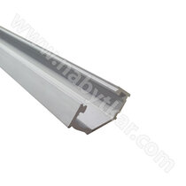 LED PROFIL - 18x18mm Rohový, Profil SLIM - hliník, 3m, bez krycej lišty,na obojstr.lep.pásku / LC