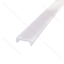 LED krycia lišta do profilu Gripless C a L, priezračná , 3,5m / Zobal