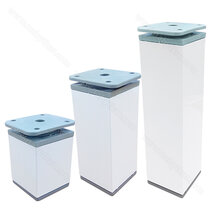 Nábytk. noha NA6 40x40 h, biela Nábytk. noha NA6 40x40 h, biela