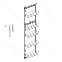 MAXIMA EVO II Cargo maxi bočné vysoké od 1700mm, 150 ľavá , chróm -biely  /Rejs