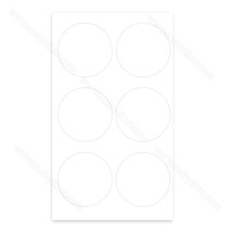 Krytky samolep.fi 40 mm W980 SM biela (1 plátok= 6 krytiek) nr.320 Krytky samolep.fi 40 mm W980 SM biela (1 plátok= 6 krytiek) nr.320